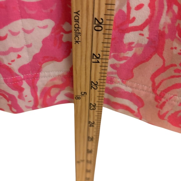 Lilly Pulitzer Pink Coral Print Half-Zip Pullover Top XS coastal bright lace - Picture 13 of 14